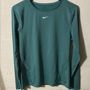 Nike Teal Long Sleeve Dri-FIT Shirt